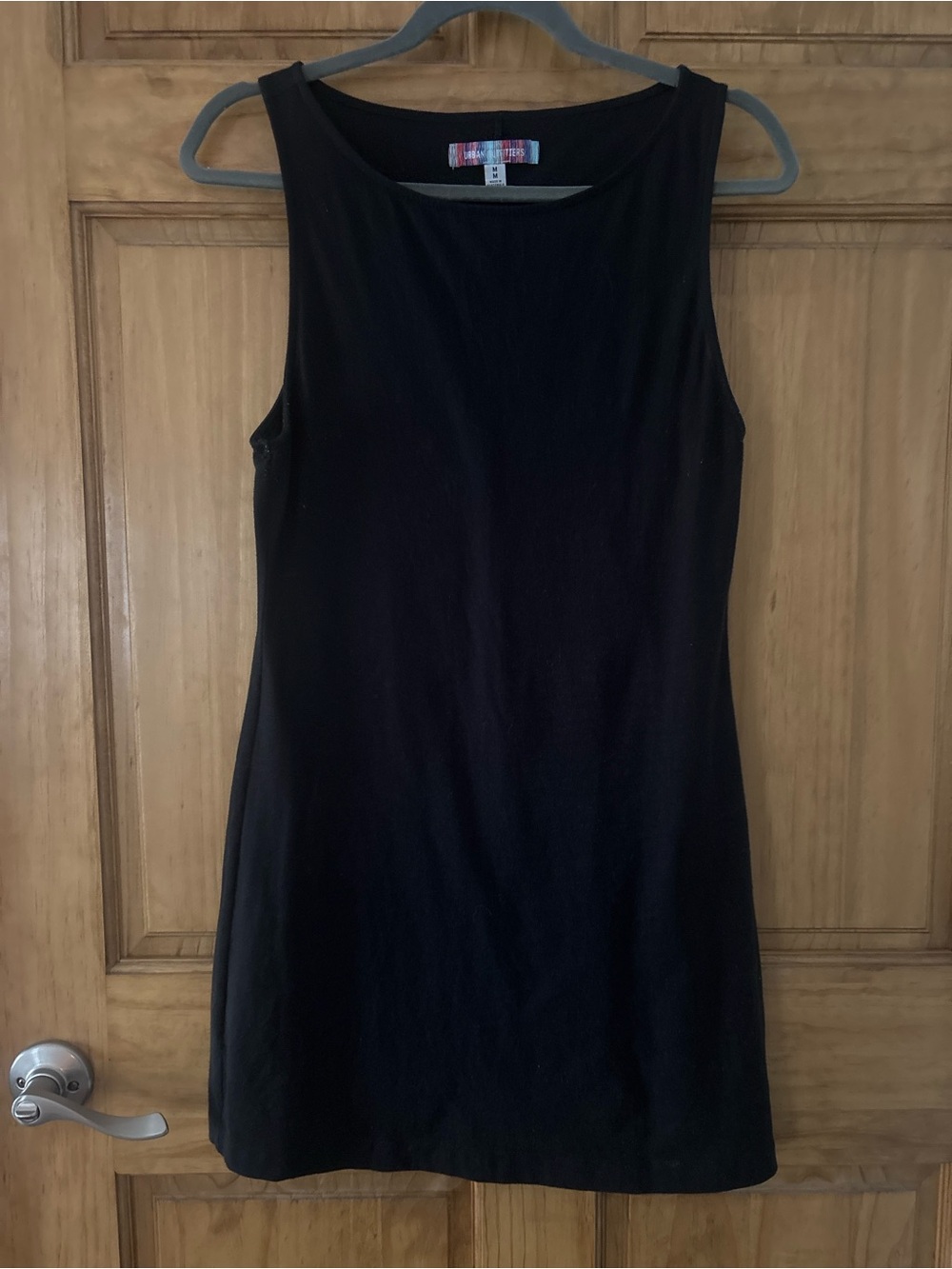 Urban Outfitters Black Sleeveless Mini Shift Dress